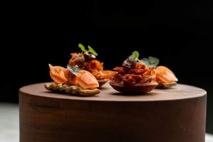 La Maison Forte · Restaurant Gastronomique · Farnay · Loire · plat